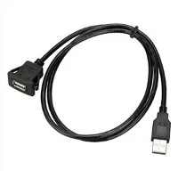 Водонепроникний USB 2.0 від самця до жінки розетки панелі монтувати кабель